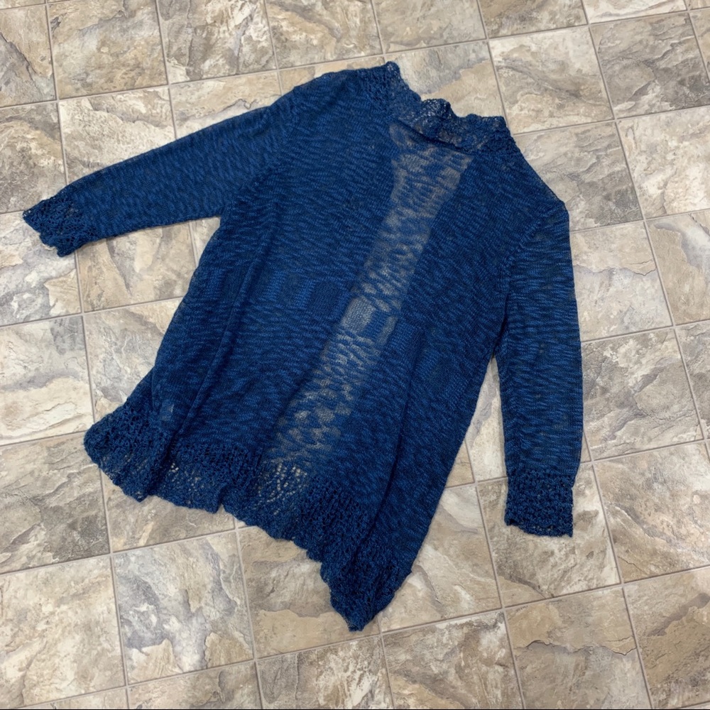 PINA ROSSI Blue Cardigan - Picture 3 of 10